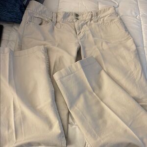 Beige Casual Pants